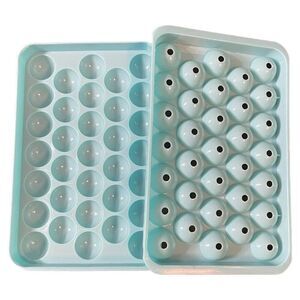Ice Ball Maker Mold Mini Round Ice Cube Tray Reuseable With Lid For Freezer.